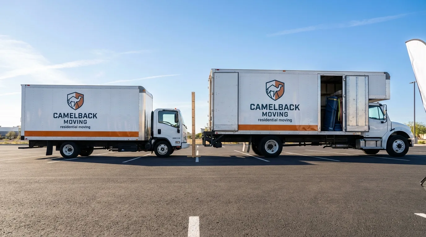 Moving truck size capacity guide in Queen Creek